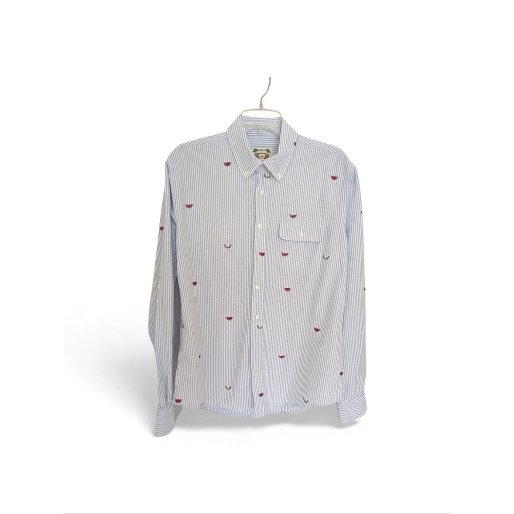 Gant Striped Oxford With Embroidered Watermelons